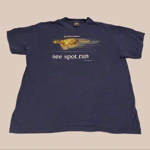 Rare Vintage Cheetah National Geographic T Shirt